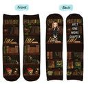 Gift For Yourself,Gift For Women,Reading,Happy,Gift For Men,Christmas - Just A Girl Who Loves Book - Personalized Socks
