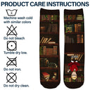 Gift For Yourself,Gift For Women,Reading,Happy,Gift For Men,Christmas - Just A Girl Who Loves Book - Personalized Socks