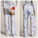Reading, Gift For Women, Happy - Just A Girl Who Loves Book Birth Month Flower - Personalized Sweatpants