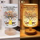 Happy,Reading,Gift For Wife,Gift For Girlfriend,Gift For Yourself,Gift For Women,Gift For Daughter,Gift For Kids - Just A Girl Who Loves Books - Personalized Fabric Lamp