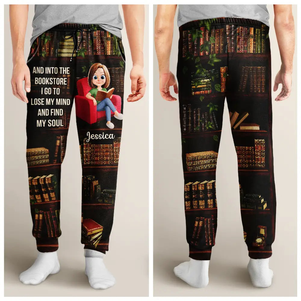 Reading,Happy,Gift For Yourself,Gift For Women,Gift For Daughter - Just A Girl Who Loves Books 3D Effect - Personalized Pajama Pants