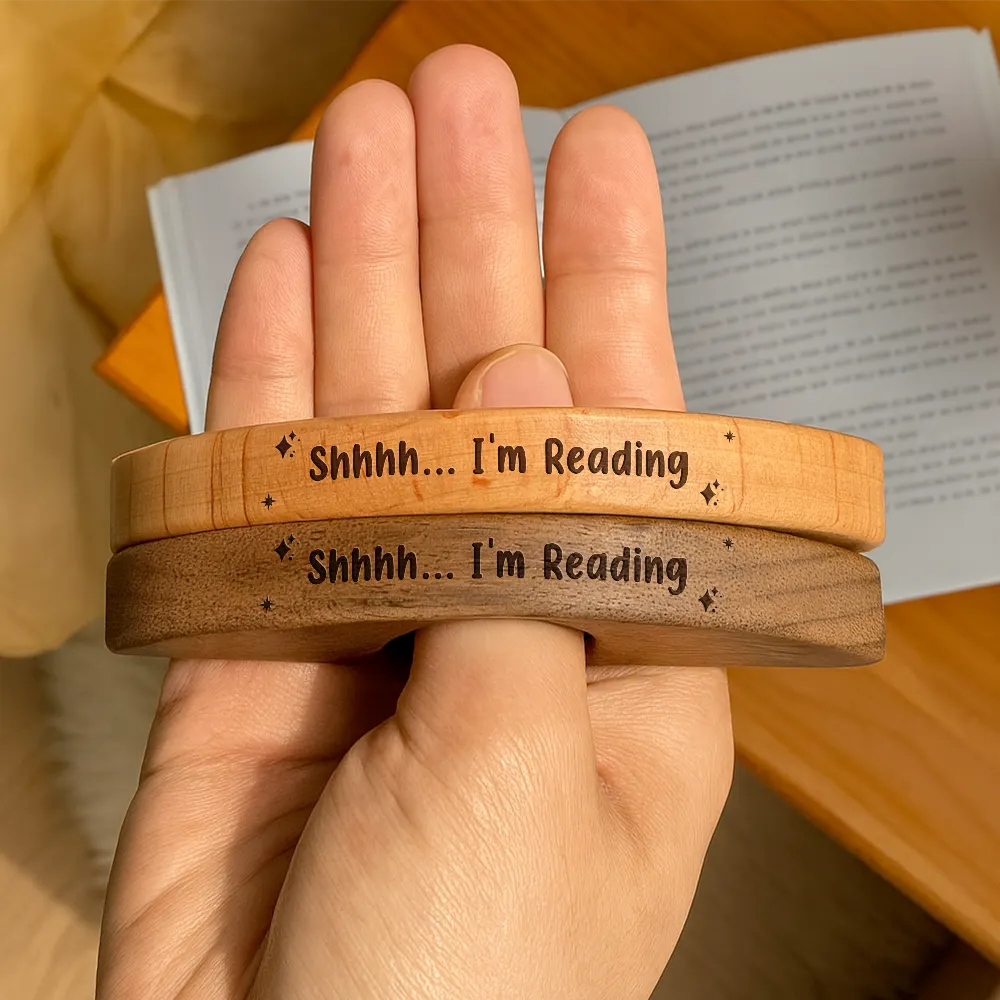 Reading,Gift For Women,Gift For Men,Gift For Yourself,Top Market,Happy - Just A Girl Who Loves Books Birth Flower - Personalized Book Page Holder