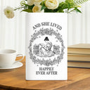Gift For Yourself, Gift For Women, Reading, Happy - Just A Girl Who Loves Books Chinoiserie Toile 3D Inflated Effect - Personalized Ceramic Book Vase