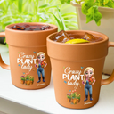 Gardening, Gift For Women, Happy, Gift For Yourself - Just A Girl Who Loves Gardening - Personalized Plant Pot Ceramic Mug