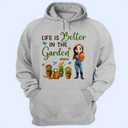 Gardening,Gift For Women,Happy - Just A Girl Who Loves Gardening 3D Effect - Personalized T Shirt