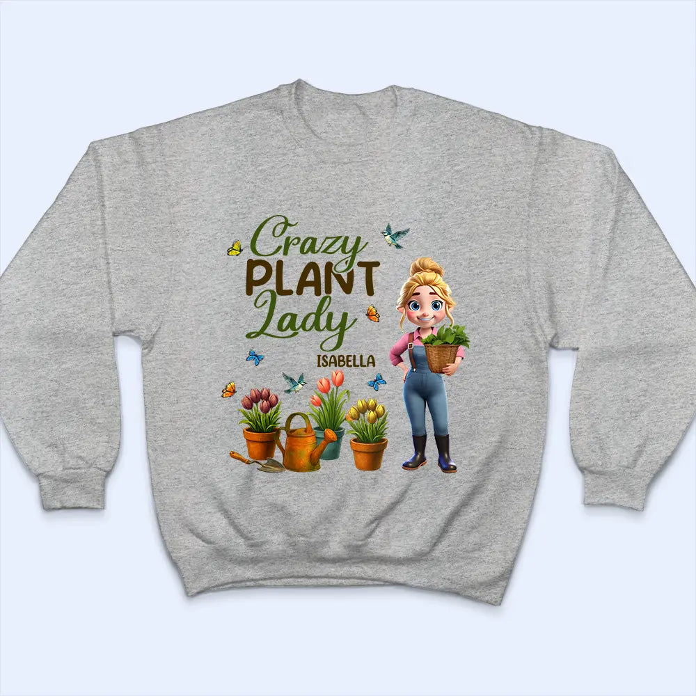 Gardening,Gift For Women,Happy - Just A Girl Who Loves Gardening 3D Effect - Personalized T Shirt