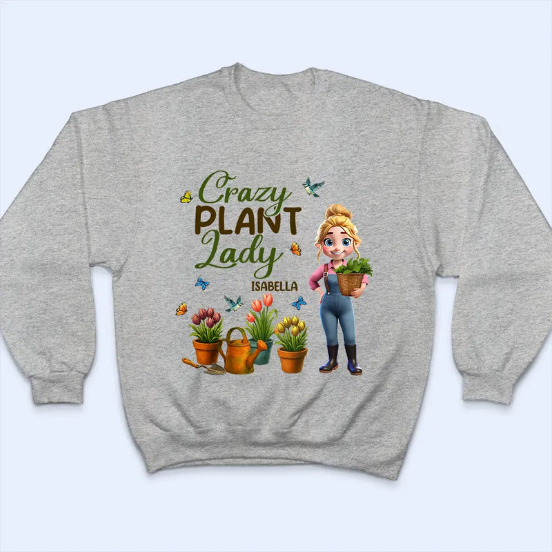 Gardening,Gift For Women,Happy - Just A Girl Who Loves Gardening 3D Effect - Personalized T Shirt