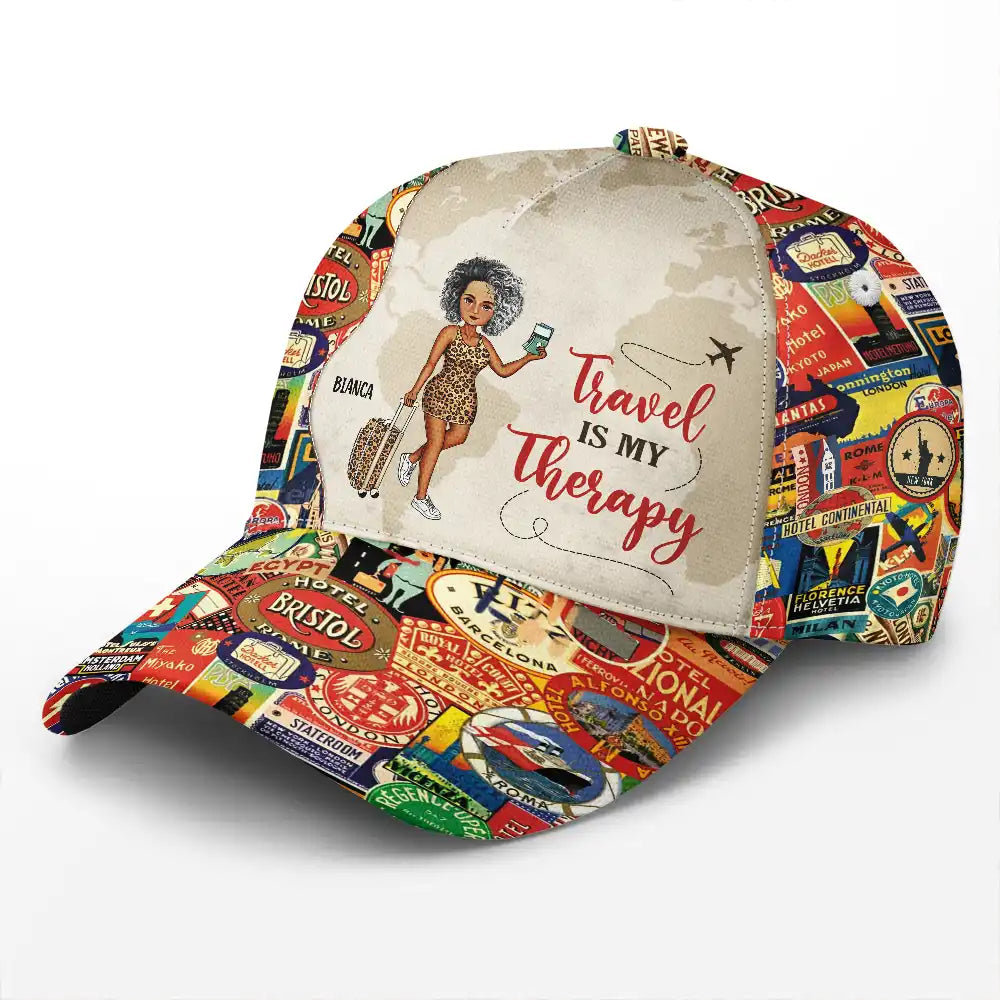 Travel, Gift For Yourself, Happy, Gift For Men, Gift For Women - Just A Girl Who Loves Traveling - Personalized Classic Cap