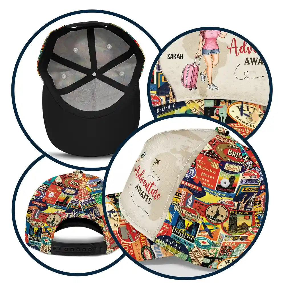 Travel, Gift For Yourself, Happy, Gift For Men, Gift For Women - Just A Girl Who Loves Traveling - Personalized Classic Cap