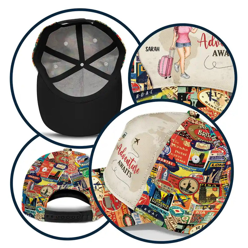 Travel, Gift For Yourself, Happy, Gift For Men, Gift For Women - Just A Girl Who Loves Traveling - Personalized Classic Cap