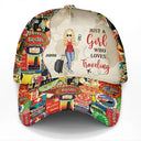 Travel, Gift For Yourself, Happy, Gift For Men, Gift For Women - Just A Girl Who Loves Traveling - Personalized Classic Cap