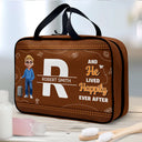 Gift For Women,Gift For Men,Summer,Travel,Gift For Yourself,Happy - Just A Girl Who Loves Traveling 3D Effect - Personalized Toiletry Bag