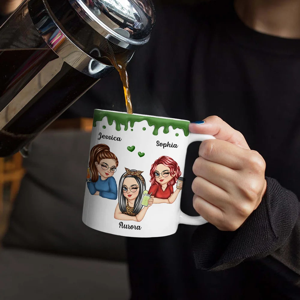 Gift For Bestie, Funny - Just Remember If We Get Caught Funny 3D Bestie - Personalized White Edge-to-Edge Mug