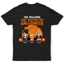 Family, Halloween - Just Waiting For Halloween - Personalized T Shirt