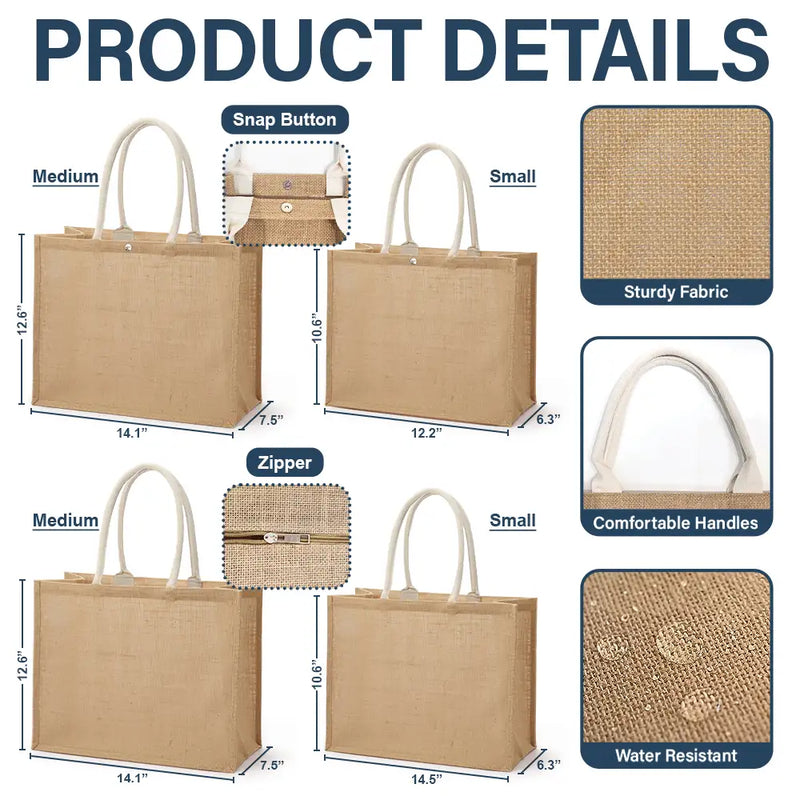 Gift For Women, Gift For Yourself, Beach, Travel, Happy - Ocean Air And Salty Hair - Personalized Jute Beach Bag