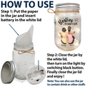 Besties Because Of You I Laugh A Little Harder - Personalized Mason Jar Light