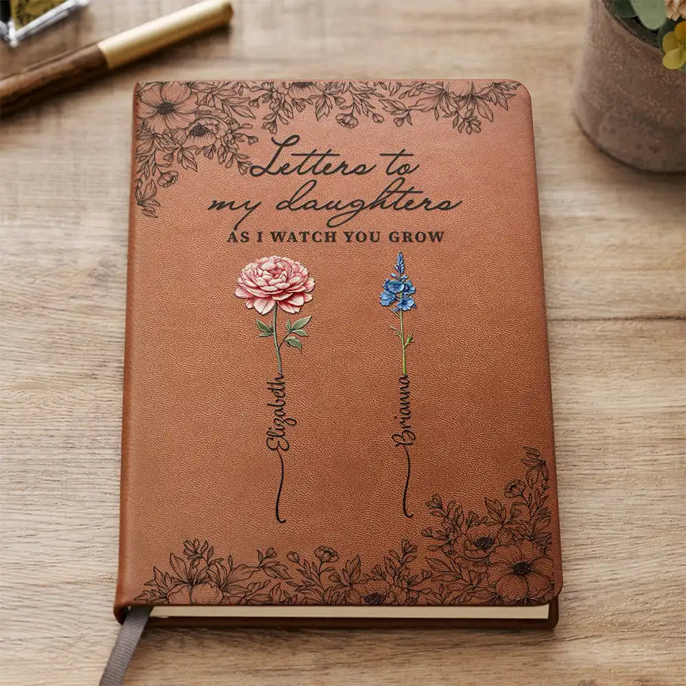 Letter To My Granddaughter Grandson - Personalized Leather Journal