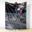 Family - You Never Walk Alone Sending You My Love - Personalized Fleece Blanket, Sherpa Blanket