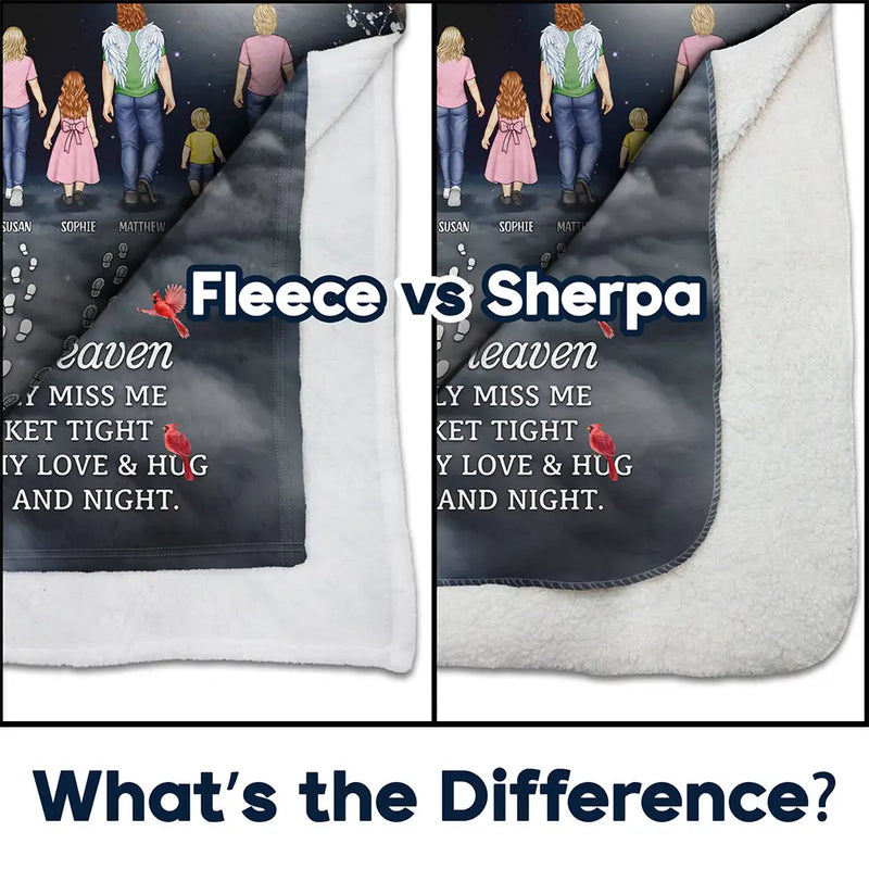 Family - You Never Walk Alone Sending You My Love - Personalized Fleece Blanket, Sherpa Blanket