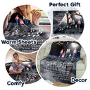 Family - You Never Walk Alone Sending You My Love - Personalized Fleece Blanket, Sherpa Blanket