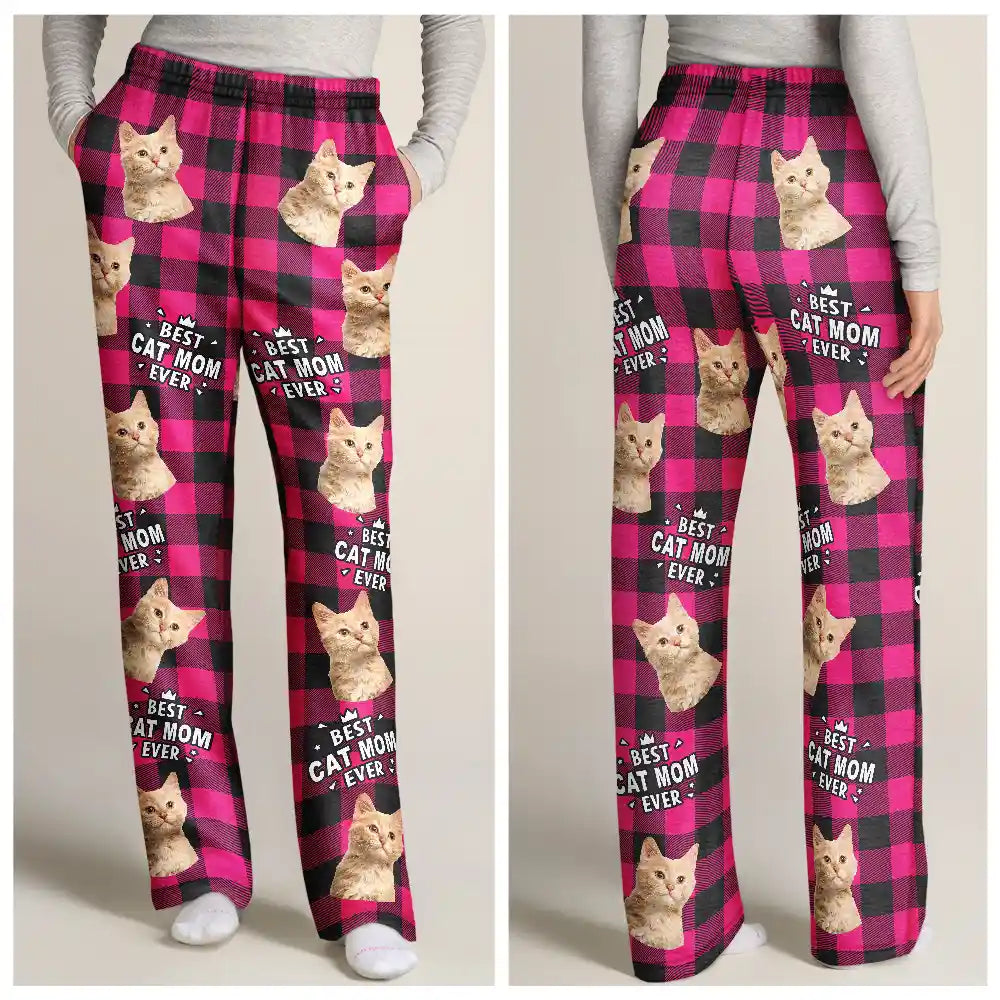 Pet Lovers - Custom Photo Pet Lovers Face Cut - Personalized Pajama Pants