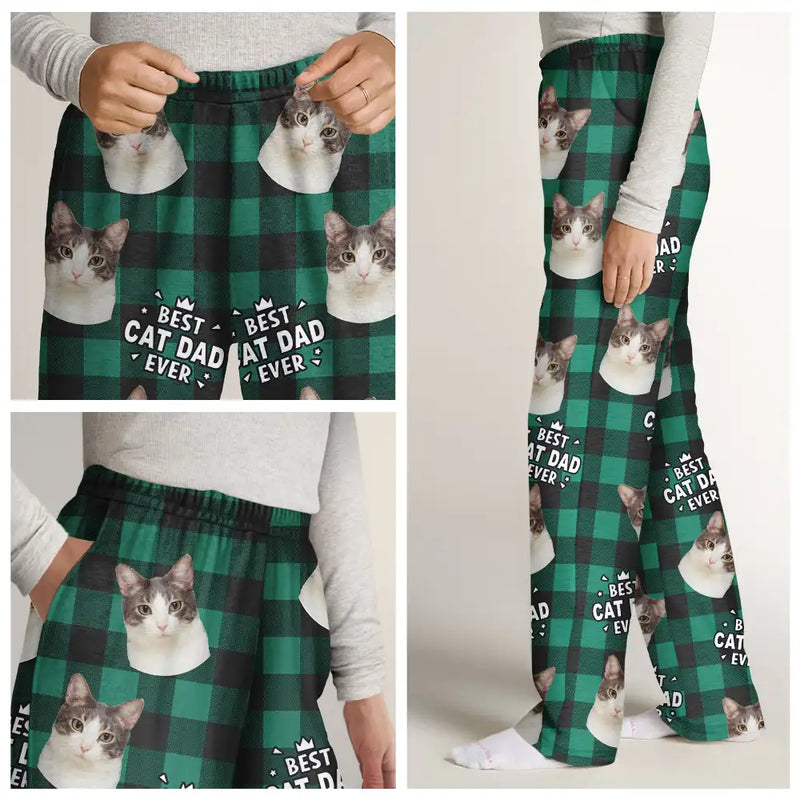 Pet Lovers - Custom Photo Pet Lovers Face Cut - Personalized Pajama Pants