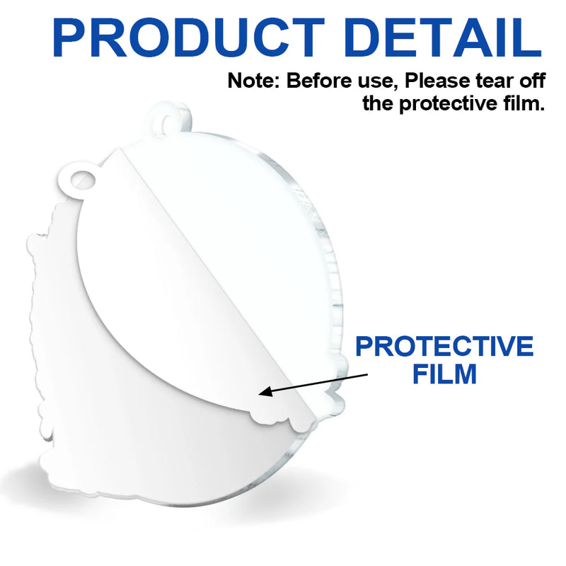 Photo personnalisée « Même si vous ne pouvez pas me voir » – Ornement acrylique personnalisé en forme personnalisée 