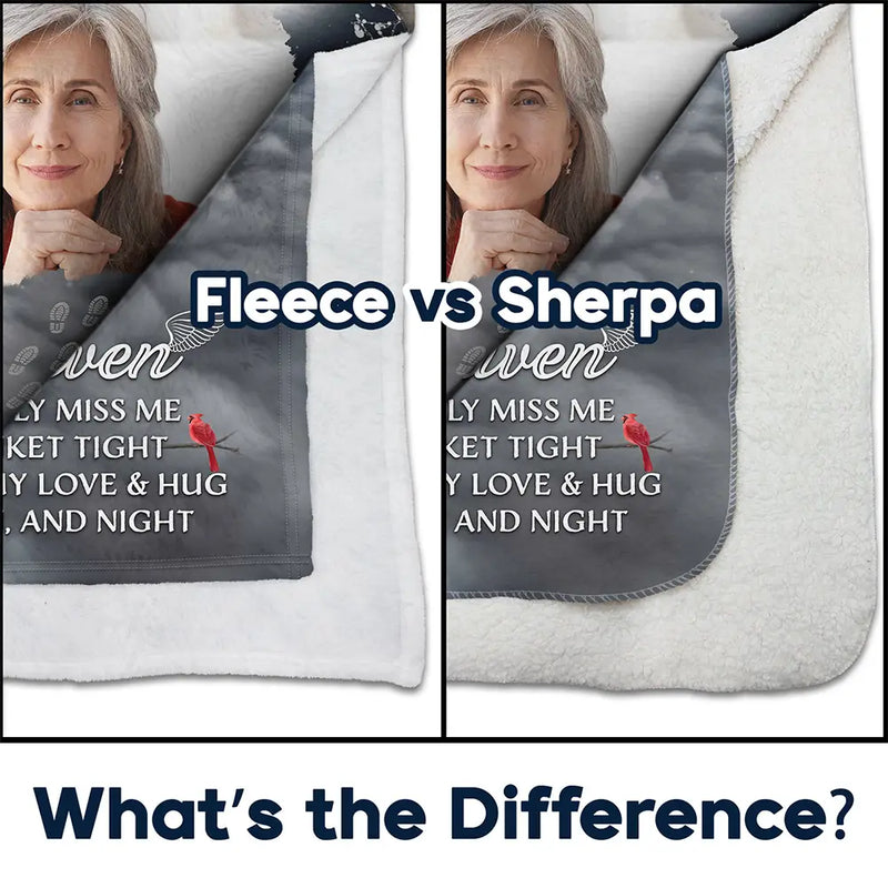 Memorial, Family - Custom Photo Memorial You Never Walk Alone - Personalized Fleece Blanket, Sherpa Blanket