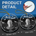 Memorial, Family - Custom Photo Memorial Always In Our Heart - Personalized Glass Ornament