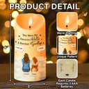 Pet Lovers, Dog Lovers, Cat Lovers - You Were My Favorite Hello And Hardest Goodbye - Personalized Flameless LED Candle