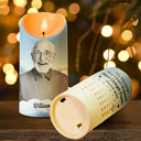 Memorial,Family,Pet Lovers,Sad - Custom Photo The Moment Your Heart Stopped Calendar - Personalized Flameless LED Candle