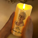 Custom Photo,Memorial,Family,Sad - Custom Photo Memorial Your Wings Were Ready - Personalized Flameless LED Candle
