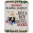 Reading, Gift For Yourself - Leopard My Reading Blanket - Personalized Fleece Blanket, Sherpa Blanket
