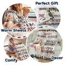 Reading, Gift For Yourself - Leopard My Reading Blanket - Personalized Fleece Blanket, Sherpa Blanket
