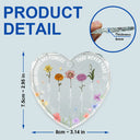 Gift For Bestie - Birth Flowers Very Old Friends - Personalized Heart Shaped Glass Ornament