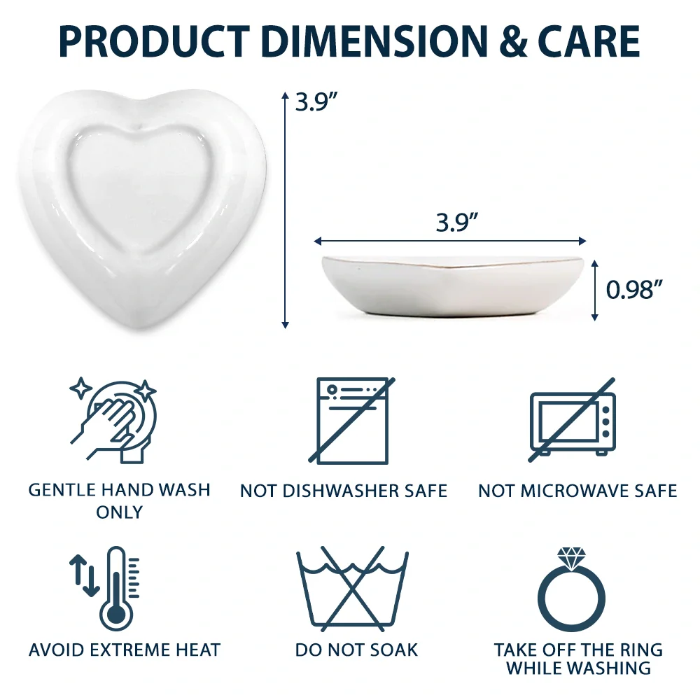 Fleurs de naissance en fleurs pour les meilleures amies, sœurs, maman, grand-mère - Plat à bagues en forme de cœur personnalisé 