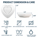 Fleurs de naissance en fleurs pour les meilleures amies, sœurs, maman, grand-mère - Plat à bagues en forme de cœur personnalisé 