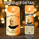 Memorial, Family - Memorial Custom Photo Your Wings Were Ready - Personalized Flameless LED Candle