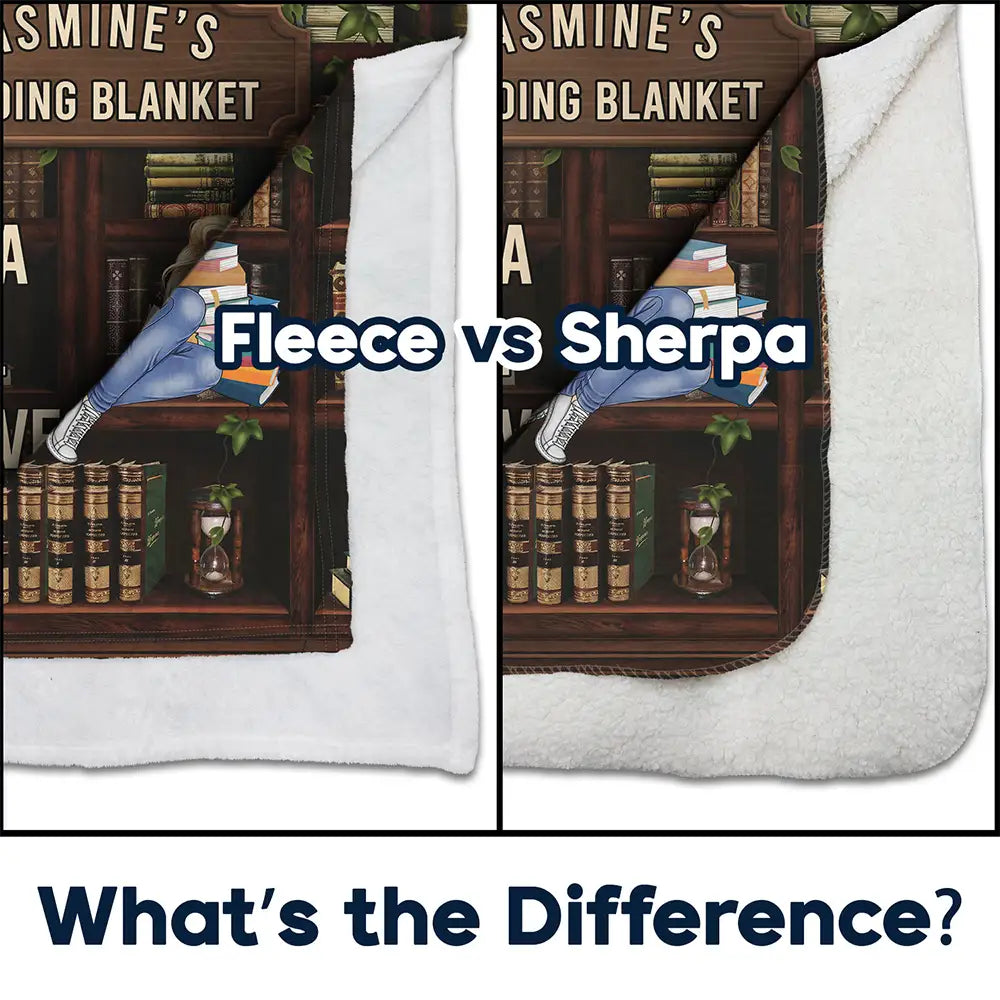 Gift For Yourself, Gift For Women, Gift For Men - Just A Girl Boy Who Loves Books - Personalized Fleece Blanket, Sherpa Blanket