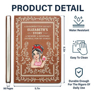Gift For Mother, Gift For Yourself - Vintage Mom's Story Memory & Keepsake - Personalized Leather Journal
