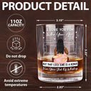 Gift For Couples, Gift For Husband, Gift For Boyfriend - I Love You For Who You Are - Personalized Whiskey Glass

