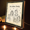 Gift For Couples, Gift For Husband, Gift For Wife, Gift For Boyfriend, Gift For Girlfriend, Art Design - Custom Photo Line Art Couple Portrait Bestie Family - Personalized LED Mirror Frame Lamp