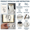 Gift For Couples, Gift For Husband, Gift For Wife, Gift For Boyfriend, Gift For Girlfriend, Art Design - Custom Photo Line Art Couple Portrait Bestie Family - Personalized LED Mirror Frame Lamp