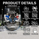 Gift For Couples, Gift For Husband, Old Couples, Gift For Wife - We Both Said I Do - Personalized Stemless Wine Glass
