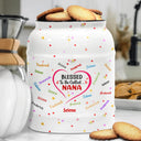 Gift For Mother,Gift For Grandma,Gift For Aunt,Love - Blessed To Be Called Grandma Nana - Personalized Cookie Jar
