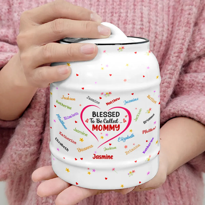 Gift For Mother,Gift For Grandma,Gift For Aunt,Love - Blessed To Be Called Grandma Nana - Personalized Cookie Jar