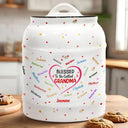 Gift For Mother,Gift For Grandma,Gift For Aunt,Love - Blessed To Be Called Grandma Nana - Personalized Cookie Jar