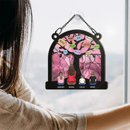 Gift For Mother,Mom - Children,Mom - Daughters (Adult),Mom - Daughters (Young),Mom - Sons - Mom Tree - Personalized Window Hanging Suncatcher Ornament
