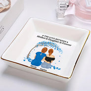 Gift For Mother,Mom - Daughters (Adult),Gift For Daughter,Love - The Love Between Mother & Daughters Is Forever - Personalized Ring Dish