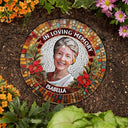 Memorial,Gift For Grandparents,Parents,Family - Custom Photo Mosaic Portrait I'm Always With You Memorial - Personalized Circle Memorial Garden